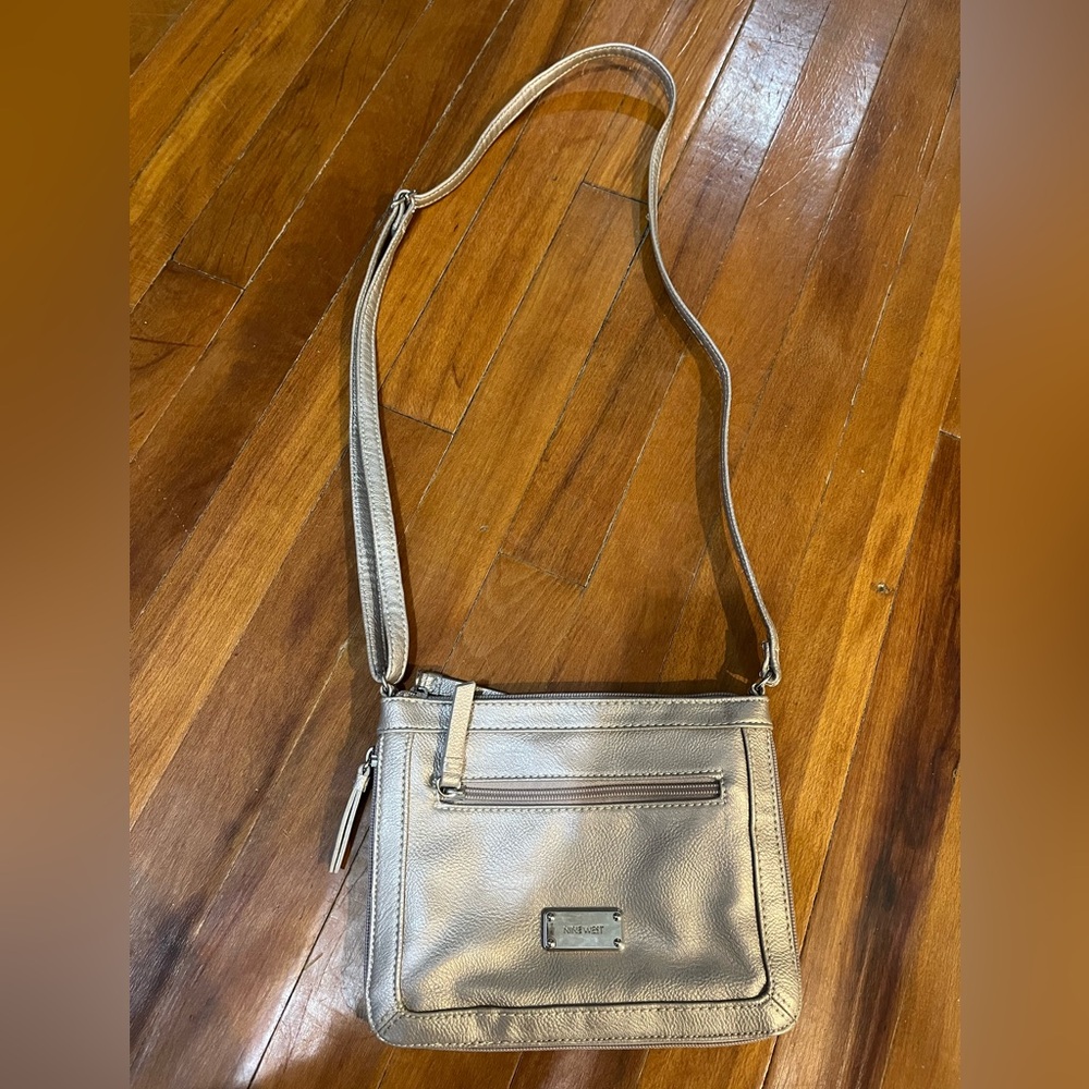 Nine West gold crossbody purse